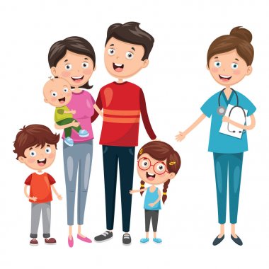 Sağlık ve tıp vektör çizimi