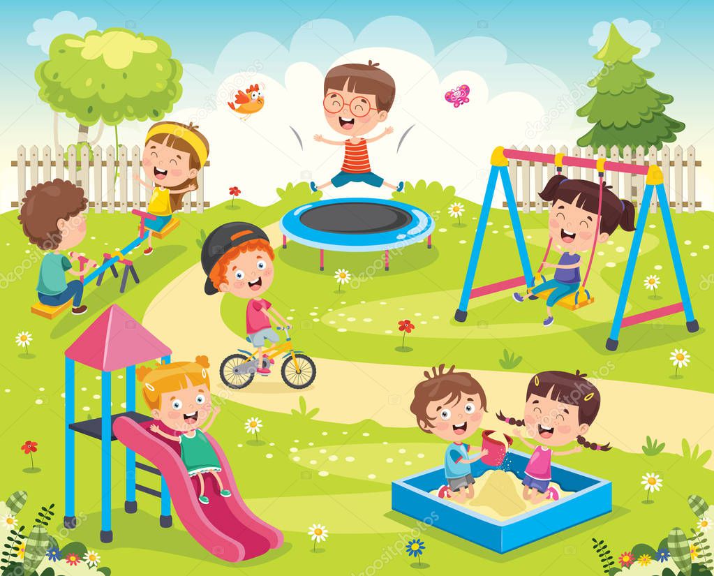 Children Playing In The Park
