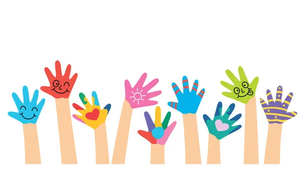 100,000 Kids raising hands Vector Images | Depositphotos