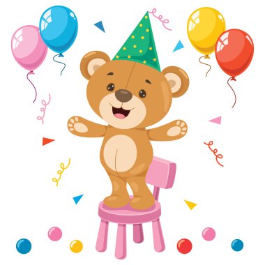 Küçük komik oyuncak ayı çizgi filmi