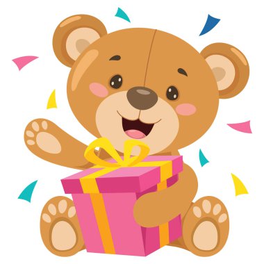 Küçük komik oyuncak ayı çizgi filmi