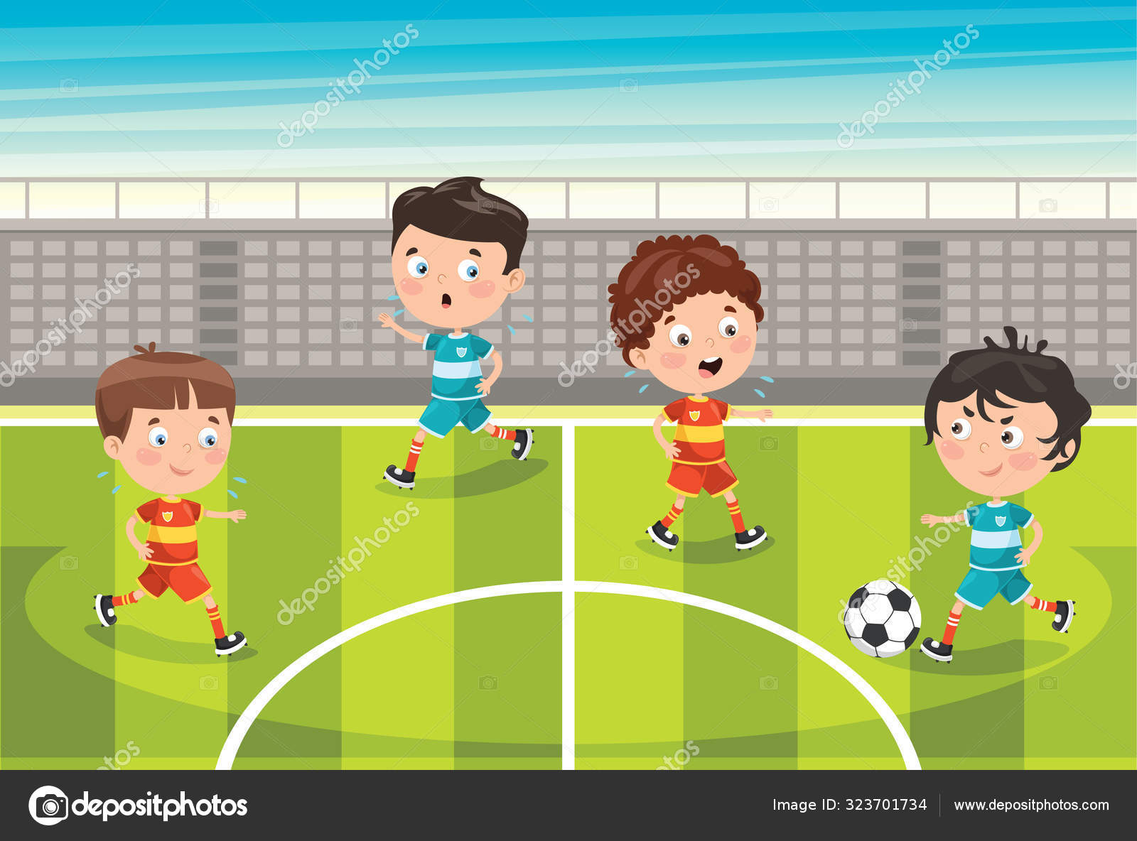 Kids playing football Vector Art Stock Images | Depositphotos Kids playing football Vector Art Stock Images | Depositphotos