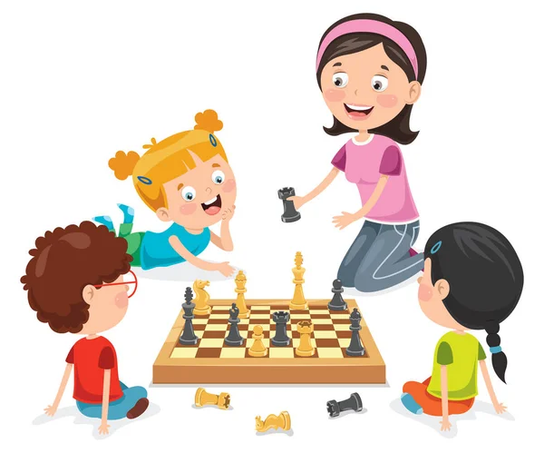Clipart: play chess | Chess Game — Stock Photo © lenmdp #4133085