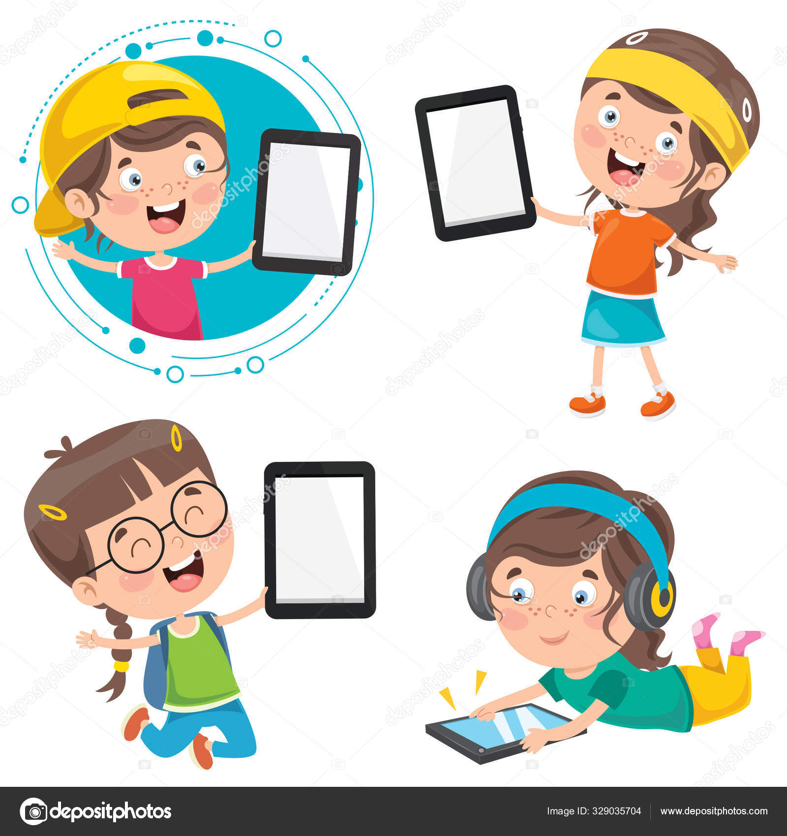 Little Children Using Technology Devices Stock Vector Image by ©yusufdemirci #329035704 Little Children Using Technology Devices Stock Vector Image by ©yusufdemirci #329035704