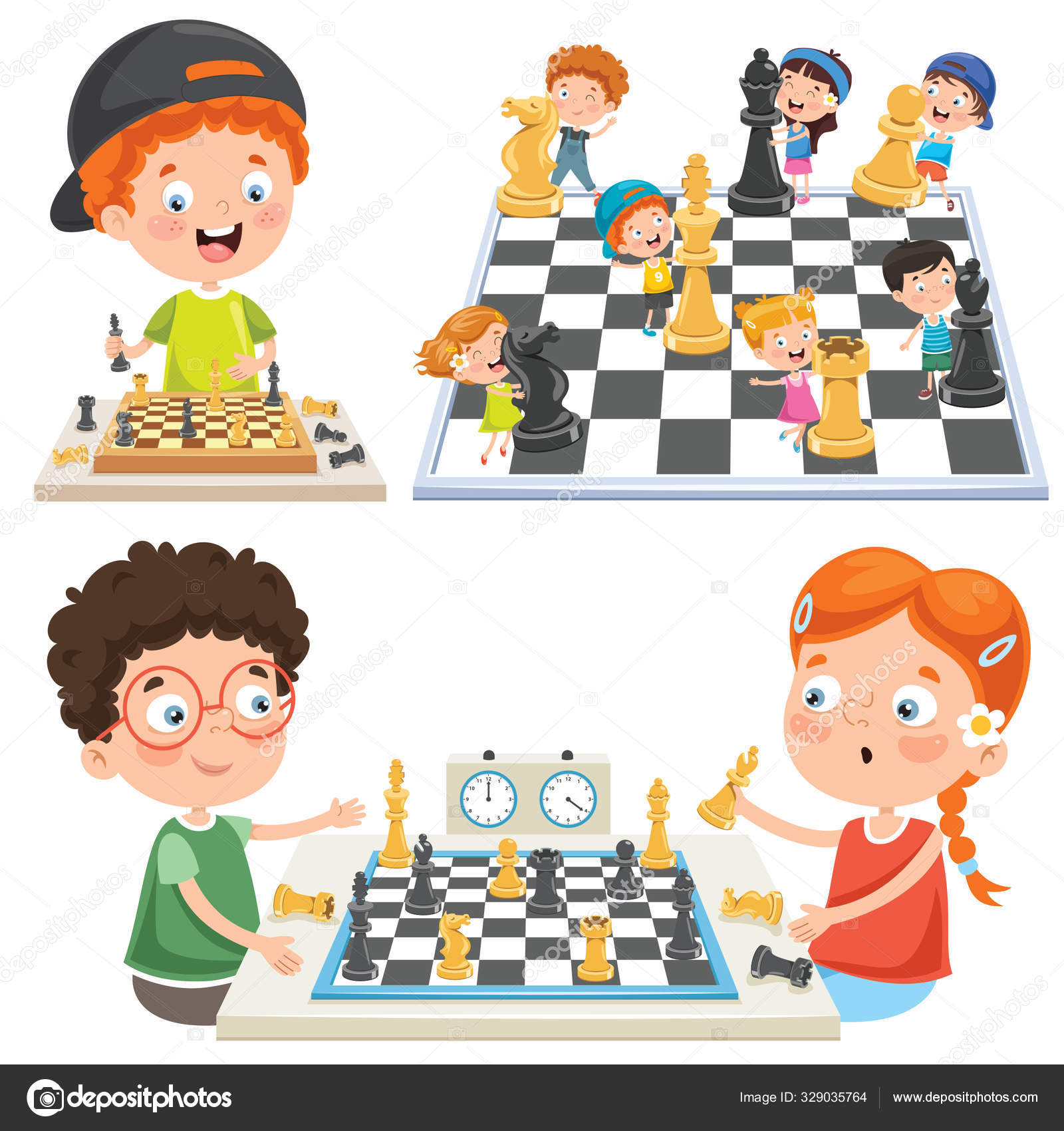 Girl Playing Checkers Clip Art - Girl Playing Checkers Image