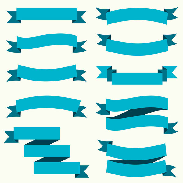 Разноцветная лента и дизайн баннеров
