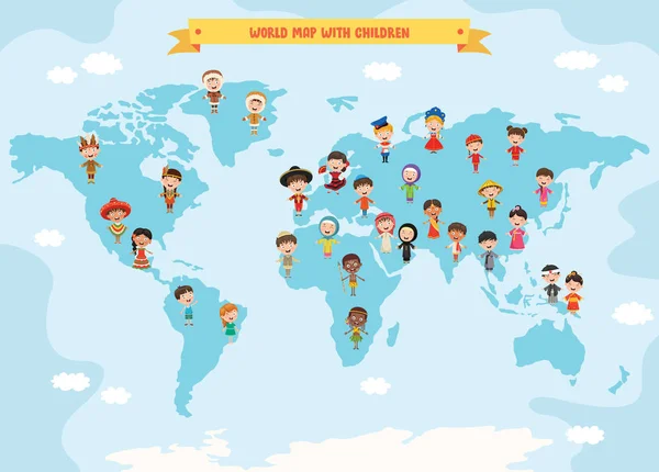 Personagens Multiculturais Mundo —  Vetores de Stock