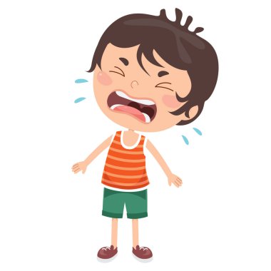 An Upset Little Child Crying
