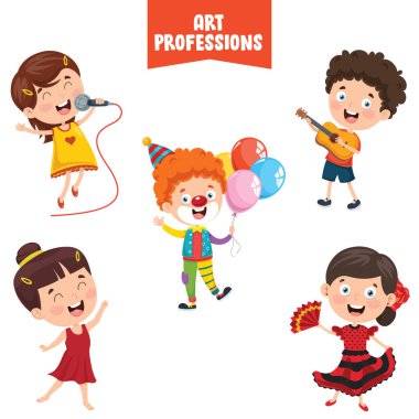 Cartoon Characters Of Art Professions