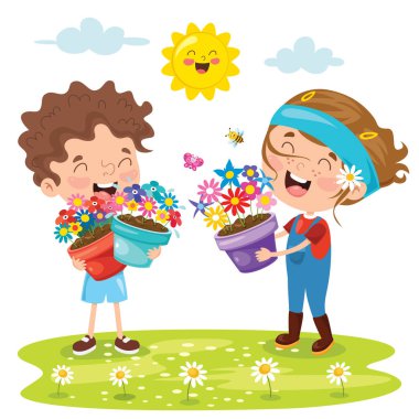 Renkli Çiçekli Tasarım