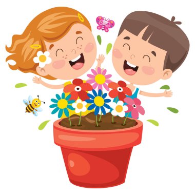 Renkli Çiçekli Tasarım