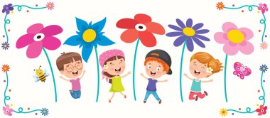 Renkli Çiçekli Tasarım