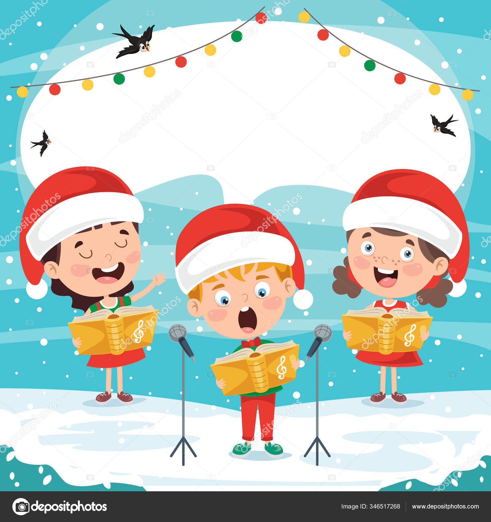 Funny Little Kids Performing Music Stock Vector Image by ©yusufdemirci  #346517268