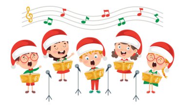 Komik Küçük Çocuklar Müzik Çalıyor