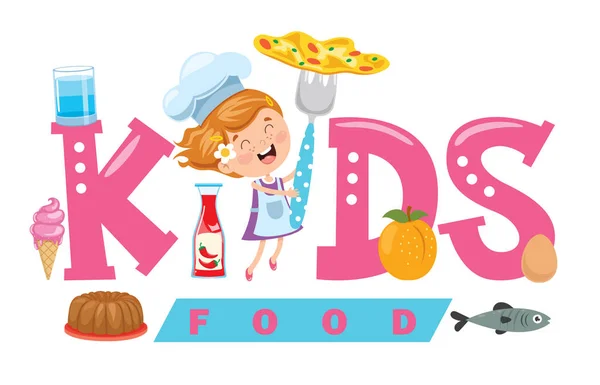 Σχεδιασμός Λογοτύπου Για Παιδικές Τροφές — Διανυσματικό Αρχείο