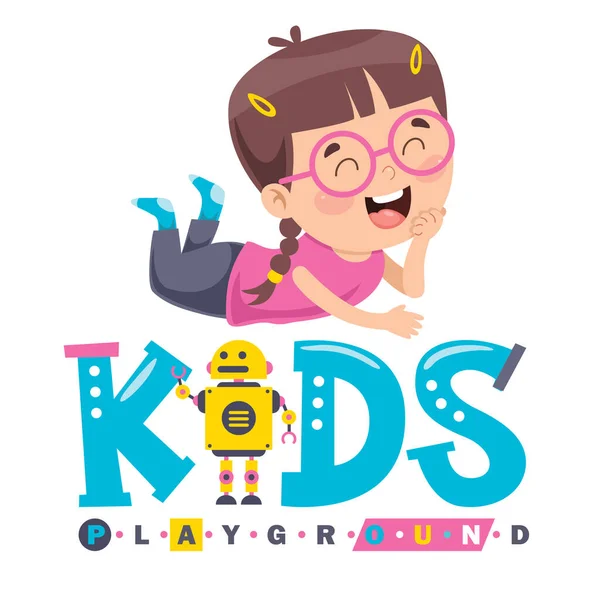 Logo Design Für Kinderspielplatz — Stockvektor