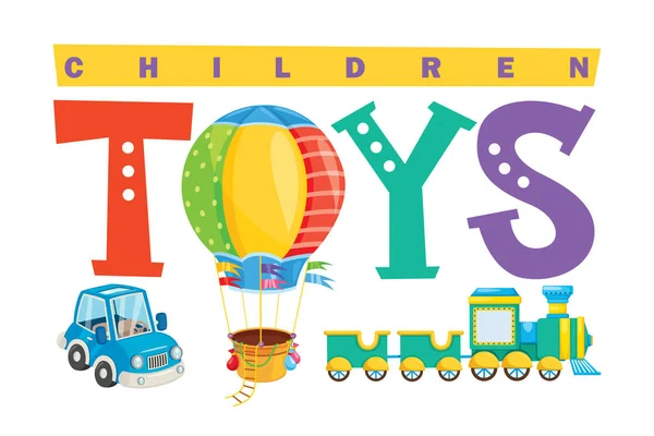 Design Logotipo Para Brinquedos Para Crianças —  Vetores de Stock