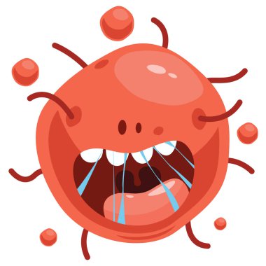 Çizgi film karakteri ile Sağlık Bakımı Konsepti