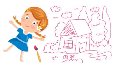 Komik Karakterli Sanat Tasarımı