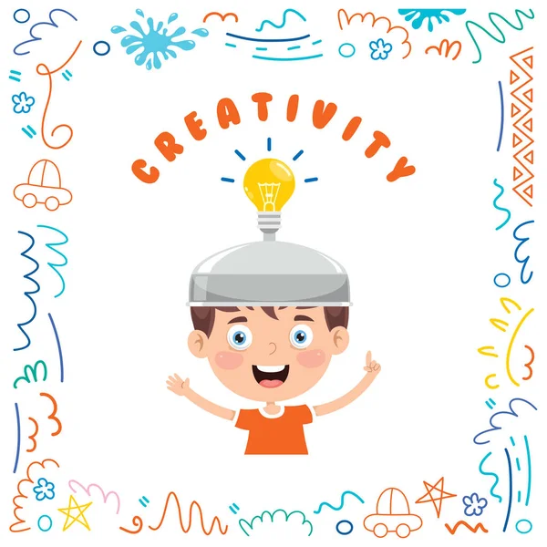 Koncepcja Projektowania Kreatywnego Myślenia — Wektor stockowy