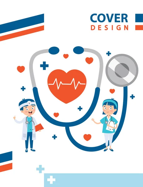 Health Care Concept Characters — Stock Vector