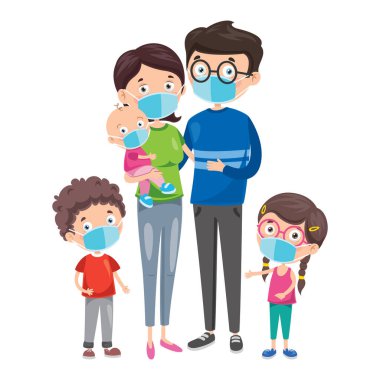 Tıbbi maske takan insanların sağlık kavramı