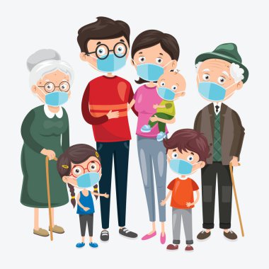 Tıbbi maske takan insanların sağlık kavramı