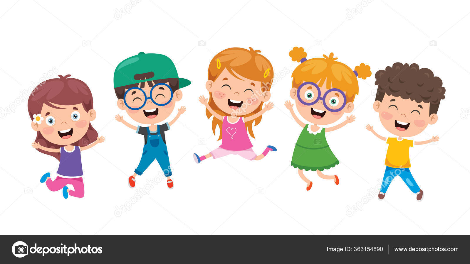 Group Funny Children Jumping Stock Vector Image by ©yusufdemirci #363154890 Group Funny Children Jumping Stock Vector Image by ©yusufdemirci #363154890
