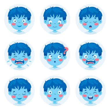 Çocukların değişik ifadeleri.