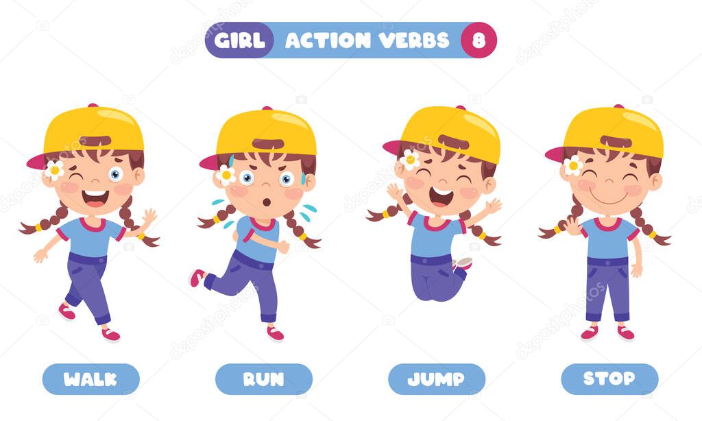 Action Verbs For Children Education