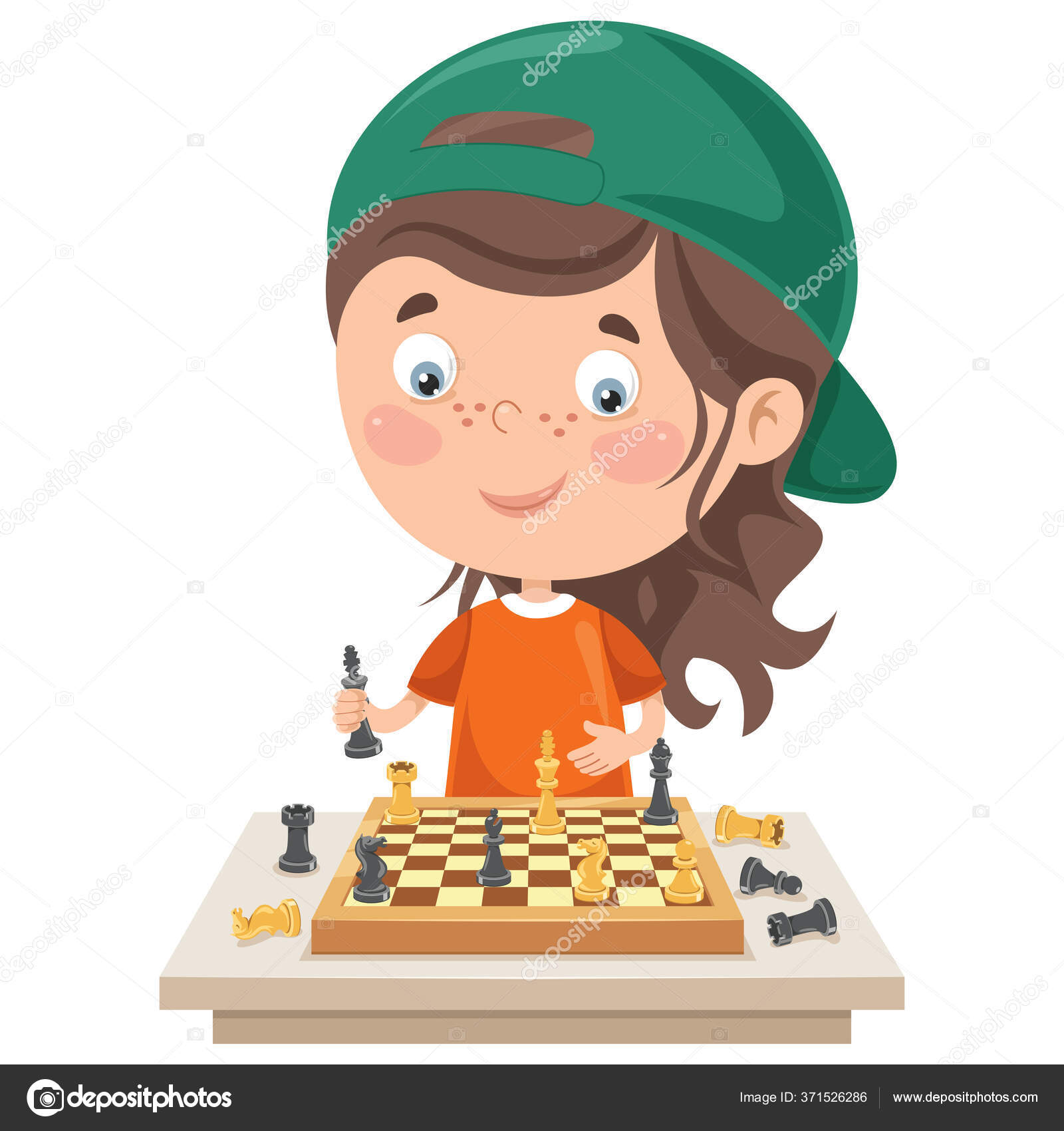 Chess pieces game cartoon Royalty Free Vector Image