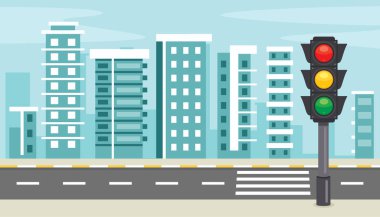 Işıklı ve Ekipmanlı Trafik Konsepti