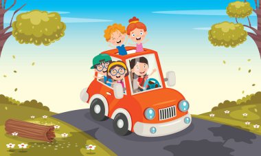 Aracıyla Seyahat Eden Çizgi Film Karakterleri 