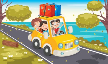 Aracıyla Seyahat Eden Çizgi Film Karakterleri 