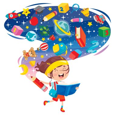 Mutlu Tatlı Çizgi Film Okulu Çocukları