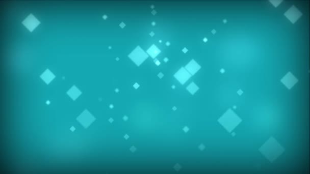 Un fondo en movimiento de diamantes cayendo sobre un fondo azul — Vídeo de stock