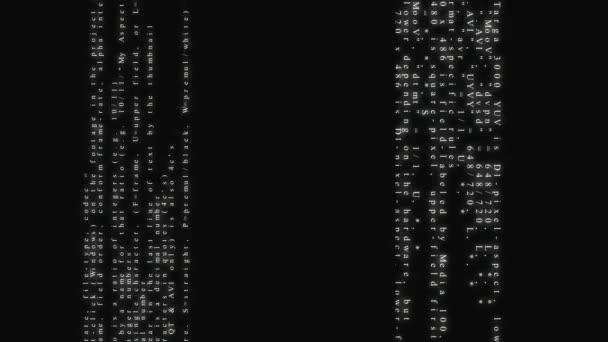 Achtergrond van de beweging van abstracte Computer Code — Stockvideo
