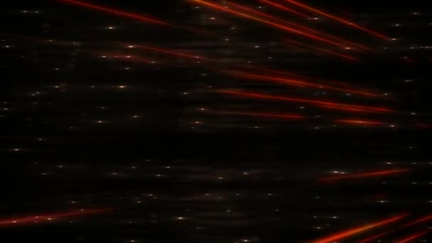 Espaço como fundo com flares vermelhos — Vídeo de Stock