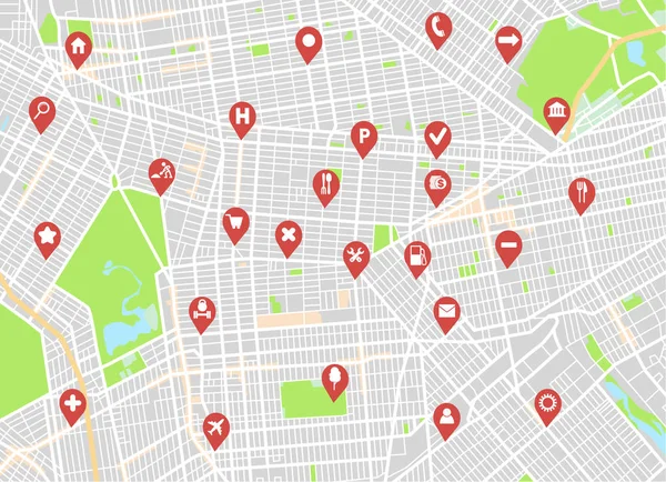 Armaturenbrett Thema Kreative Infografik Der Stadtplan Navigation Vektorillustration — Stockvektor