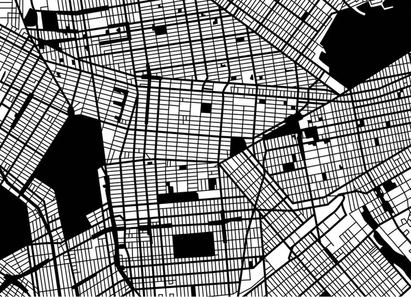 Mapa Cidade Vetorial Nova York Com Camadas Separadas Bem Organizadas — Vetor de Stock