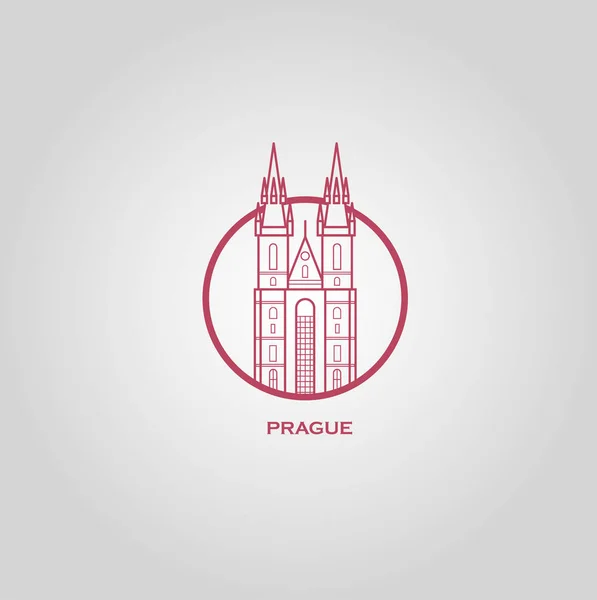 Prague Illustration Vectorielle — Image vectorielle