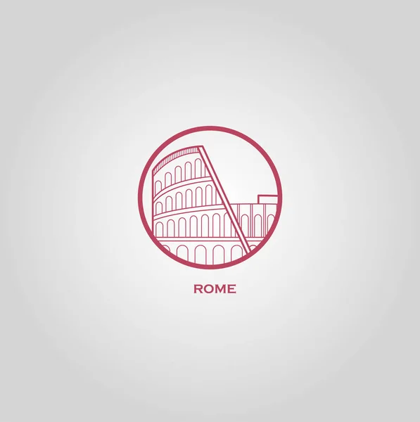 Rome City Vector Illustration — Stock Vector