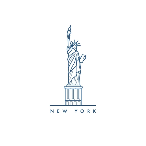New York. Vektör çizim.