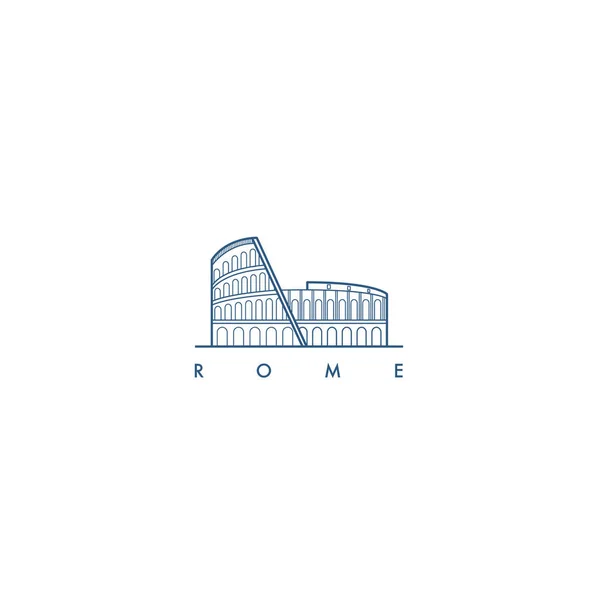 Ciudad Roma Ilustración Vectorial — Archivo Imágenes Vectoriales