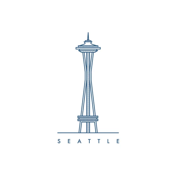 Seattle City Vector Illustration — Stock Vector