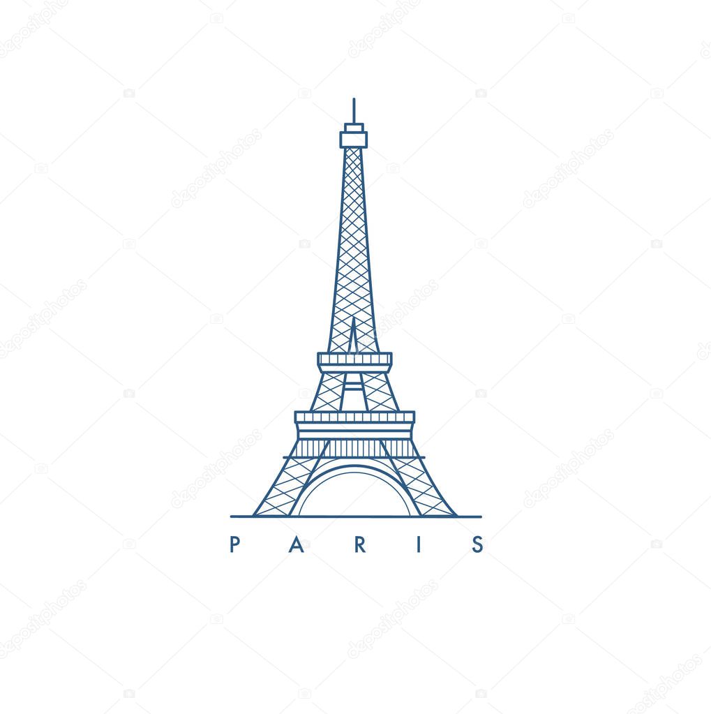 Paris city. Vector illustration.