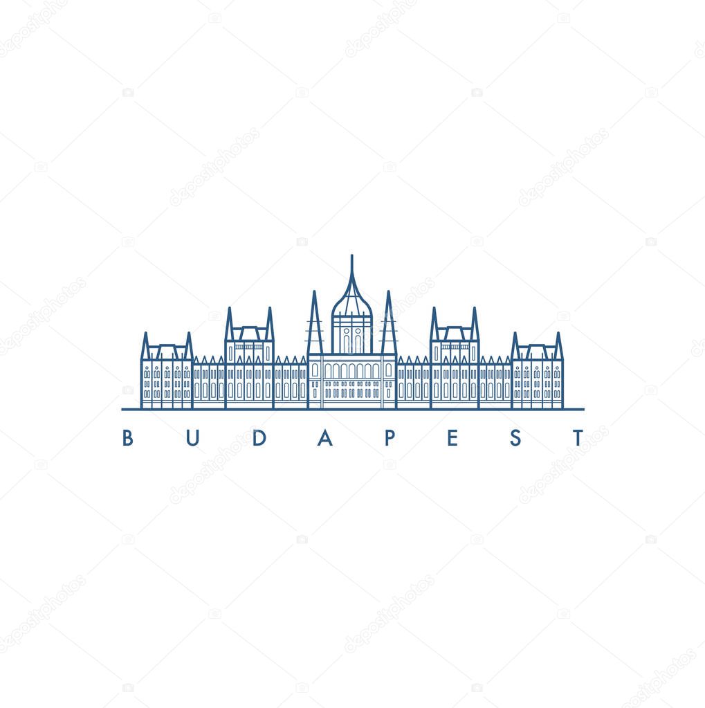 Budapest. Architecture. Vector illustration.