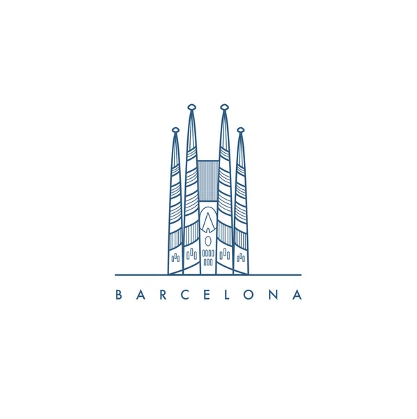 Barcelona España Ilustración Vectorial — Archivo Imágenes Vectoriales