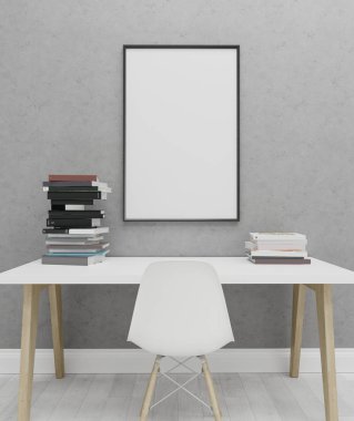 3D çerçeve mock-up. İç çerçeve mockup.