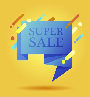 Satış afişi şablonu tasarımı. Vektör illüstrasyonu.